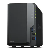Synology DS223 DiskStation kétrekesz NAS Realtek RTD1619B 2 GB DDR4 1 GbE 3x USB 3.2 Gen 1