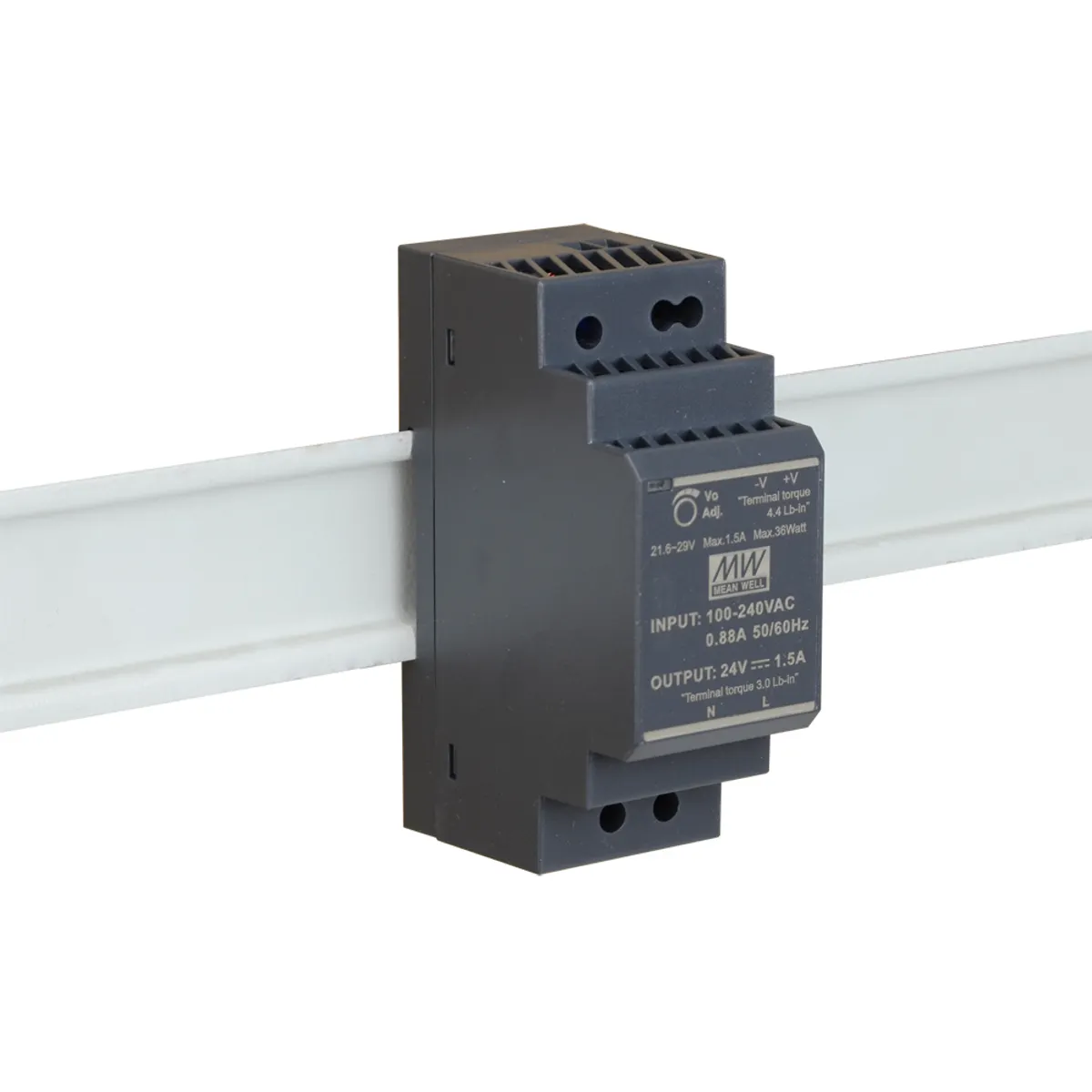 D-Link DIS-H30-24 ipari tápegység 30W 24VDC állítható kimenet DIN-sínre szerelhető 35mm széles #1
