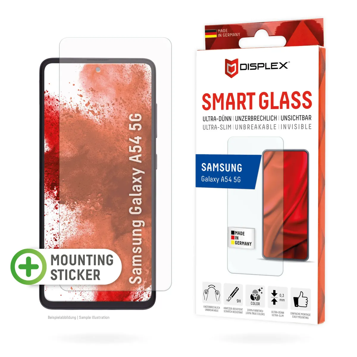E.V.I. 01805 Displex smart glass kompatibilis Samsung Galaxy A54 5G porálló karcolásálló átlátszó 1 db #1