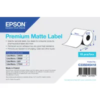 Epson C33S045418 premium matt címke folyamatos tekercs 76mm x 35m
