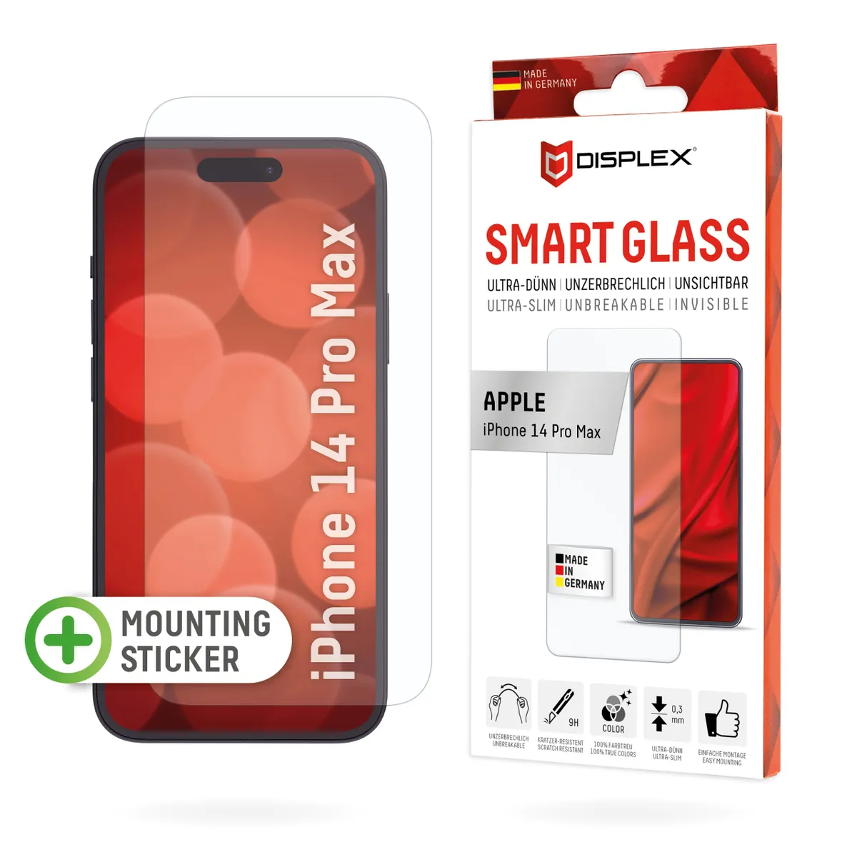 E.V.I. 01717 Displex smart glass átlátszó edzett üveg Apple iPhone 14 Pro Max ütésálló karcolásálló porálló fényes #1