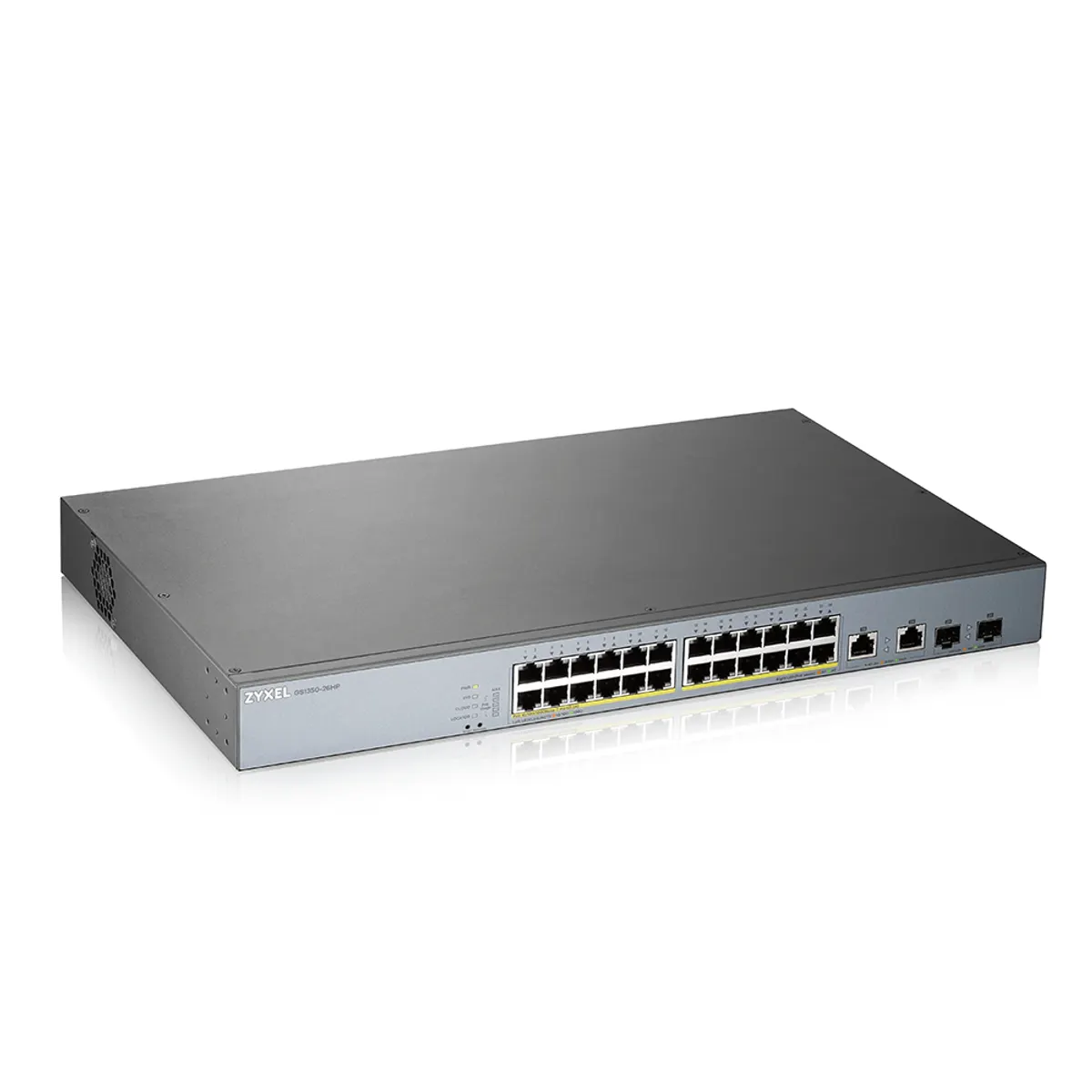 Zyxel GS1350-26HP-EU0101F GS1350-26HP 24-portos GbE Smart Managed PoE Switch GbE uplink CCTV megfigyeléshez #1