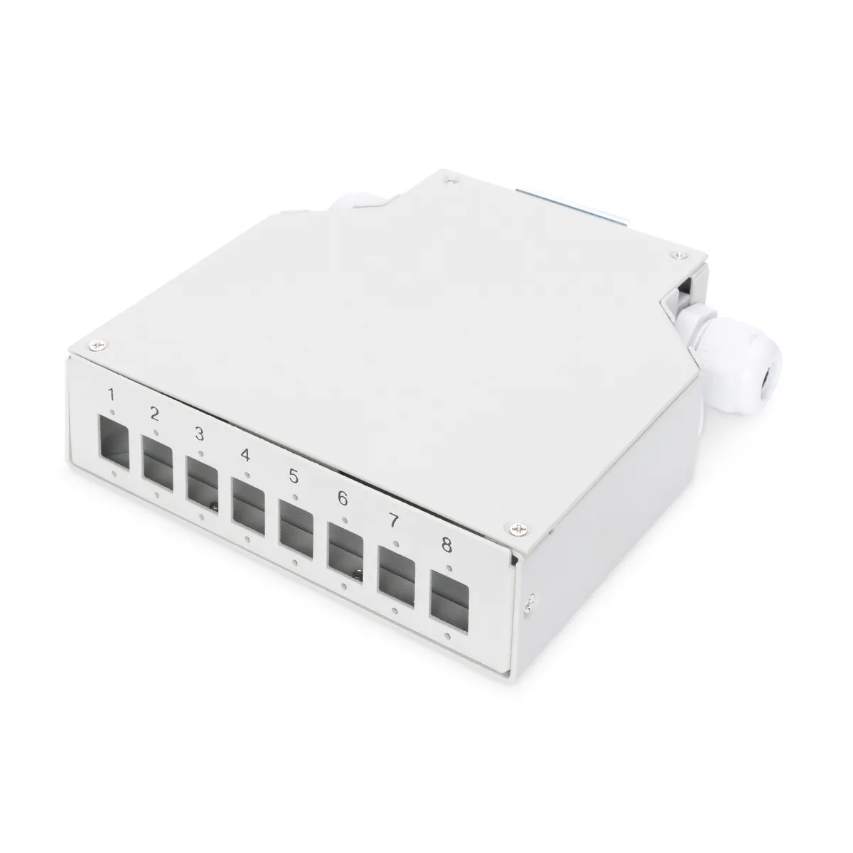 Assmann DN-96891 DIN sín csatlakozó doboz 8 LC-DX fehér 125 mm x 130 mm x 35 mm #1