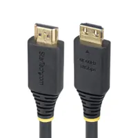 Startech.com HDMI2-CABLE-GRIP-8F 2,4 m HDMI A-típus aranyozott érintkezők ARC HDMI verzió 2.0 18 Gbit s fekete