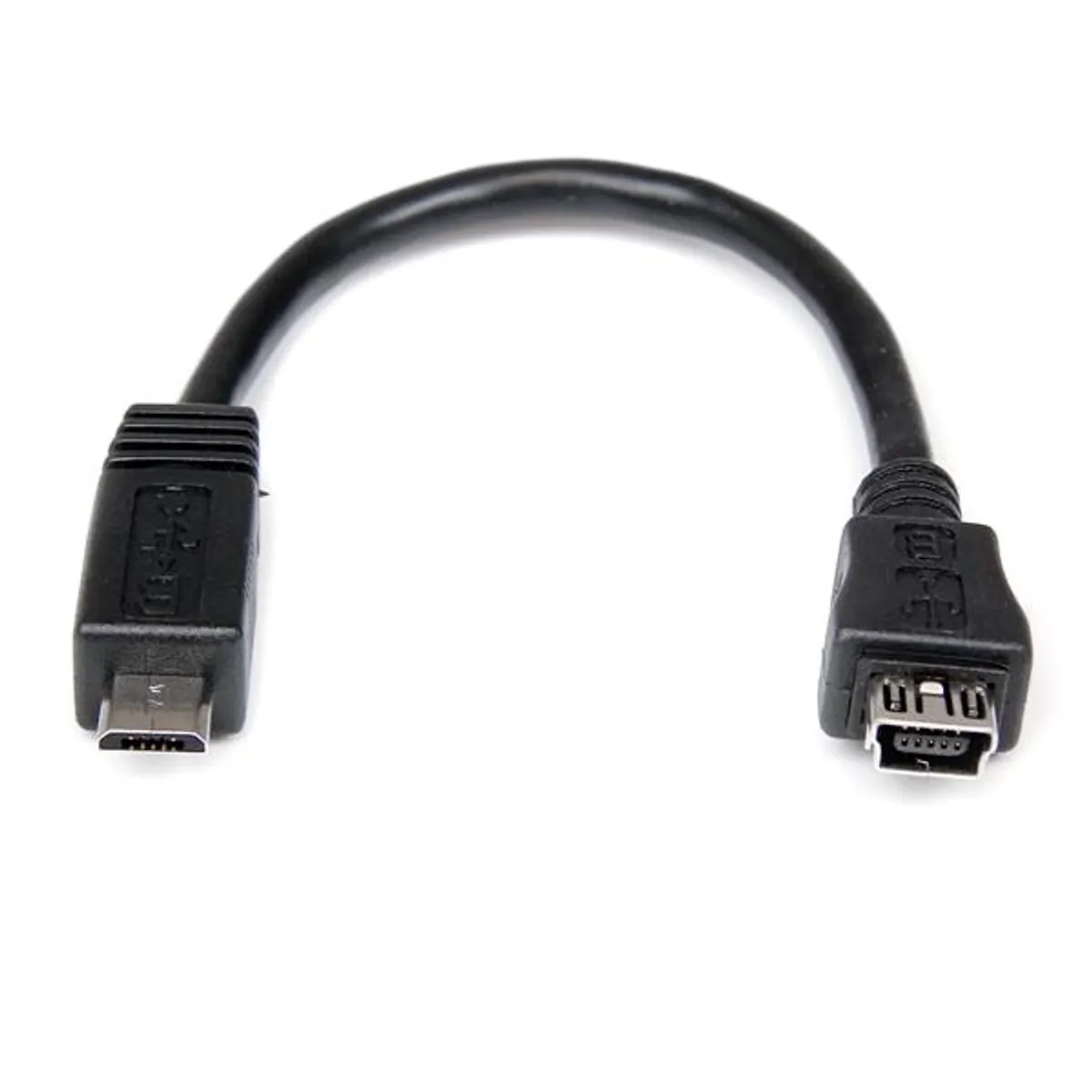 Startech.com UUSBMUSBMF6 Micro-USB to Mini-USB adapter 0,15 m Mini-B to Micro-A nikkel bevonat fekete #1