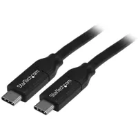 Startech.com USB2C5C4M USB Type-C adat- és töltőkábel 4 m USB 2.0 480 Mbps fekete nikkel burkolat