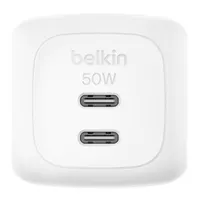 Belkin WCH019KQWH BoostCharge 50W Dual USB-C töltő Power Delivery PPS Fehér