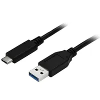Startech.com USB315AC1M USB-A to USB-C adat- és töltőkábel 1 m USB 3.2 Gen 1 5 Gbps nikkel fekete