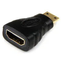 Startech.com HDACFM HDMI to HDMI mini adapter aranyozott érintkezők fekete