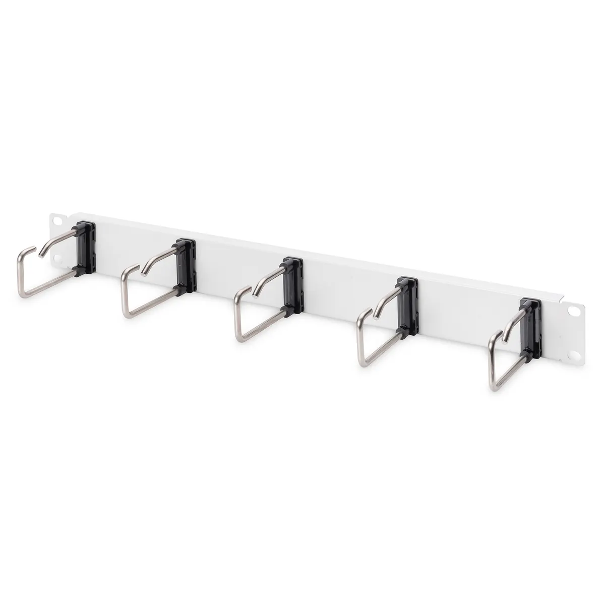 Assmann DN-97666 1U kábelkezelő panel acél szürke 5x acél gyűrű 40x75 mm #1