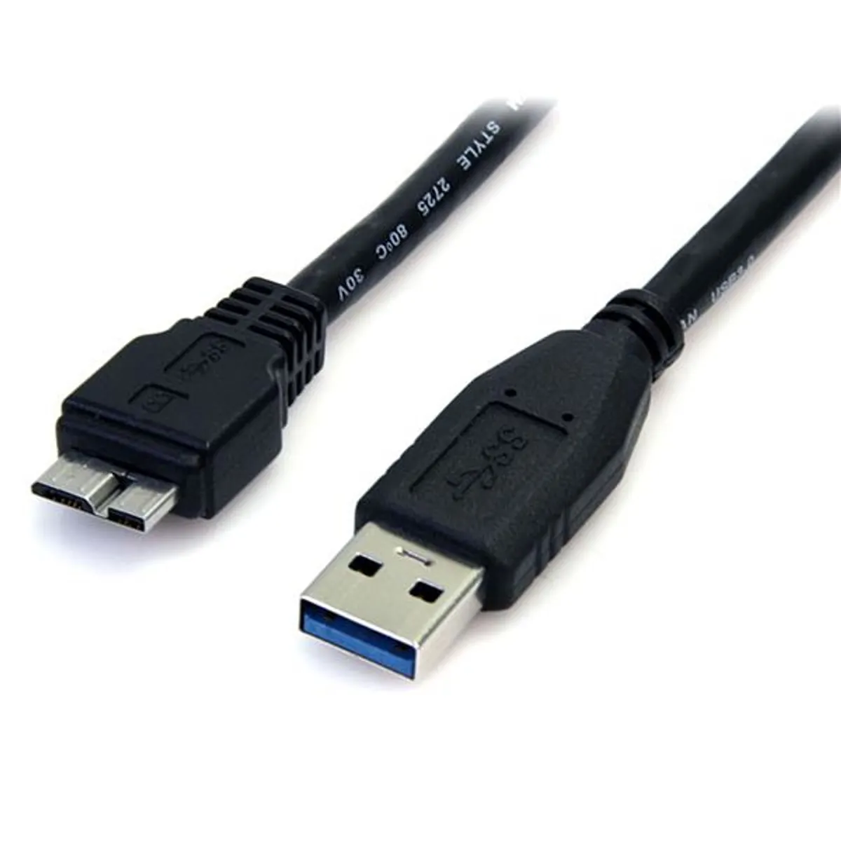 Startech.com USB3AUB50CMB USB A Micro-B kábel 0,5 m USB 3.2 Gen 1 nikkel érintkezők fekete #1