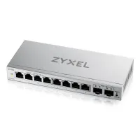 Zyxel GS1200-10V3-EU0101F GS1200-10V3 8x gigabit RJ-45 2xSFP webmenedzselt asztali fémházas
