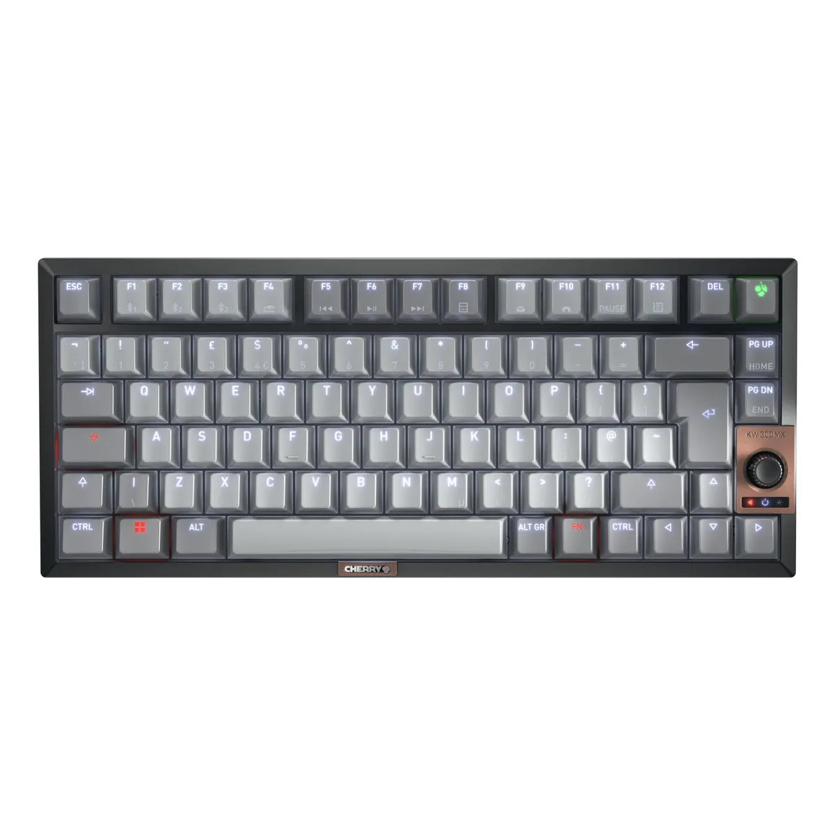 Cherry G80-3961HHAGB-2 KW 300W MX 75 százalékos billentyűzet USB-Bluetooth LED háttérvilágítás mechanikus QWERTY 1,8 m #1