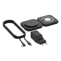 Belkin WIZ026VFBK BoostCharge Pro 2-in-1 mágneses vezeték nélküli töltőállomás 1 USB-C port gyorstöltés 1,5 m fekete