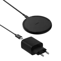 Belkin WIA012KQBK BoostCharge 15 W vezeték nélküli töltőpad 1,5 m kábel fekete tápegységgel