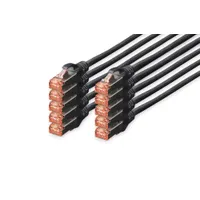 Assmann DK-1644-050-BL-10 patch kábel cat6 s-ftp lszh 5 m 10-pack fekete RJ-45