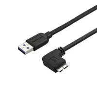 Startech.com USB3AU2MRS USB A - Micro USB B kábel 2 m USB 3.2 gen 1 5 Gbps nikkel bevonatú érintkezők fekete
