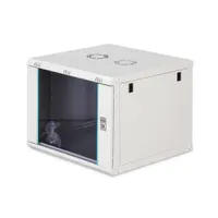 Assmann DN-37106 falra szerelhető állvány 9U 60 kg IP20 biztonsági kulcs kábelvezetés számítógépkeret sínek világosszürke
