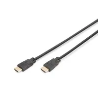 Assmann DK-330123-050-S hdmi kábel 5 m 2.0 4k60p arc ethernet aranyozott érintkezők 3d fekete