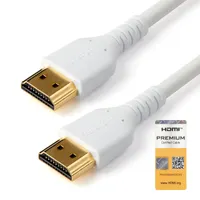 Startech.com RHDMM1MPW HDMI-kábel 1 m ARC arany érintkezők HDMI 2.0 fehér