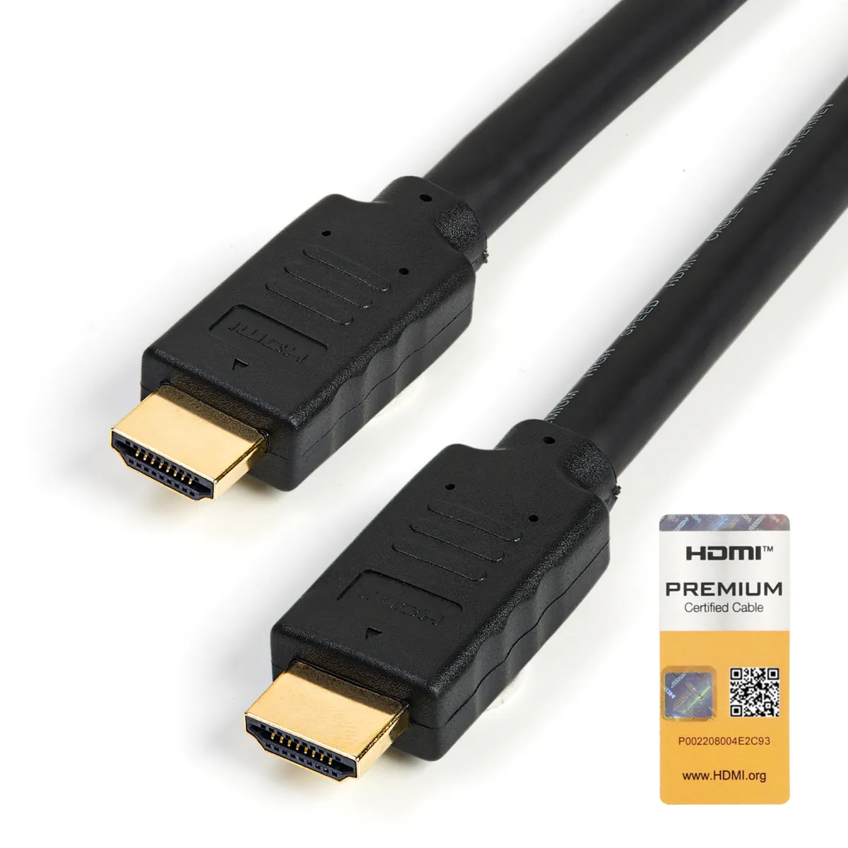 Startech.com HDMM5MP HDMI kábel 5 m 4K 60Hz HDMI A-típus ARC arany érintkezők fekete 2.0 #1