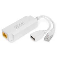 Assmann DN-95208 PoE USB-A osztó 802.3at bemeneti feszültség 40-57 V kimeneti feszültség 5 V 2,5 A fehér #1
