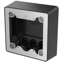 Axis 02066-001 TI8602 rögzítődoboz felületre szerelhető rozsdamentes acél fekete 129x51x135 mm