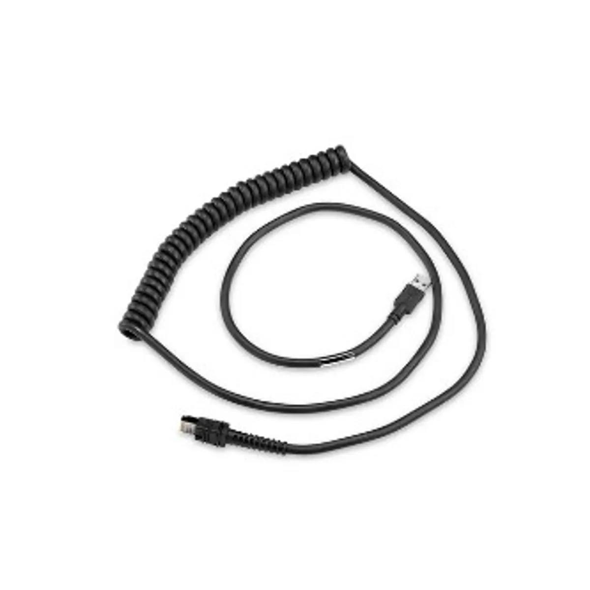 Zebra CBA-UF6-C09ZAR USB kábel sorozat A 9" spirálkábel árnyékolt fekete #1