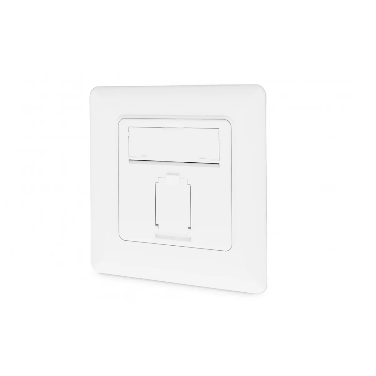 Assmann DN-9010/8-1 cat 6a hálózati aljzat 1x RJ-45 fehér ABS műanyag, Fém #1