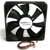 Startech.com FAN12025PWM ventilátor 12 cm PWM 12 V fekete