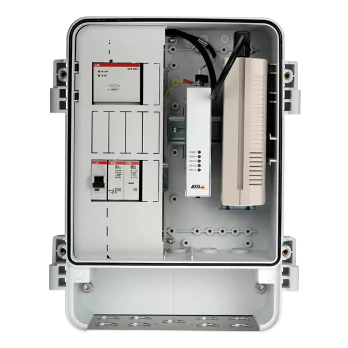 Axis 5505-431 mediakonverter kabinet A 2 portos RJ45 SFP 1GbE fibre kompatibilis Axis Q6318-LE 50 Hz #1