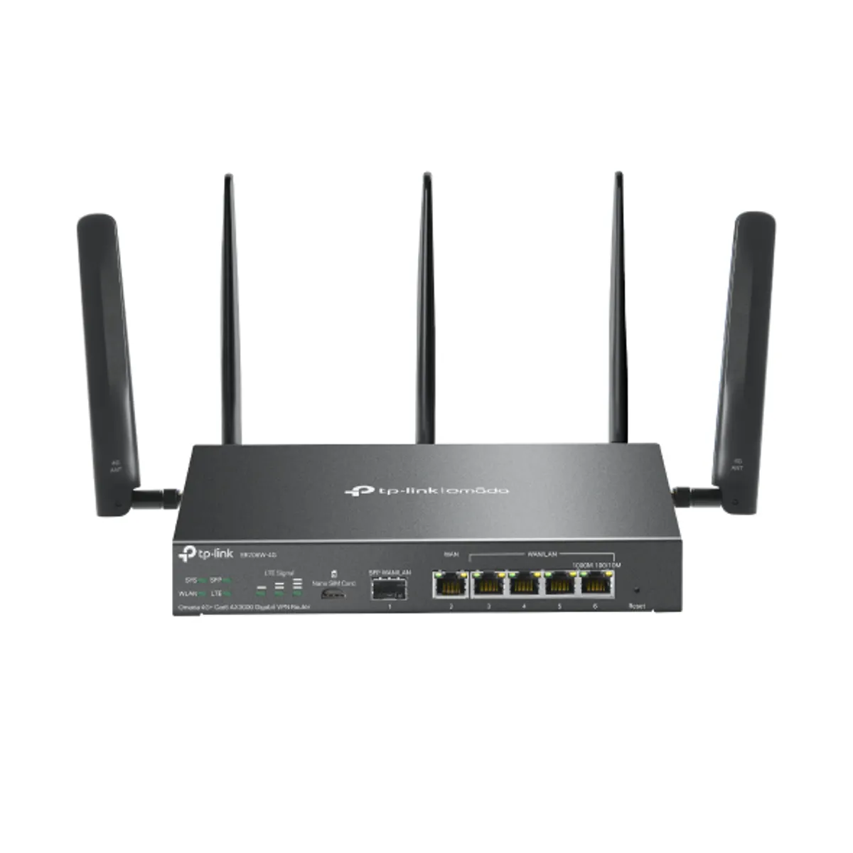TP-Link ER706W-4G Omada AX3000 vpn router 4G cat6 wifi6 nano sim 1 SFP WAN-LAN port 1 WAN port 4 LAN ports #1