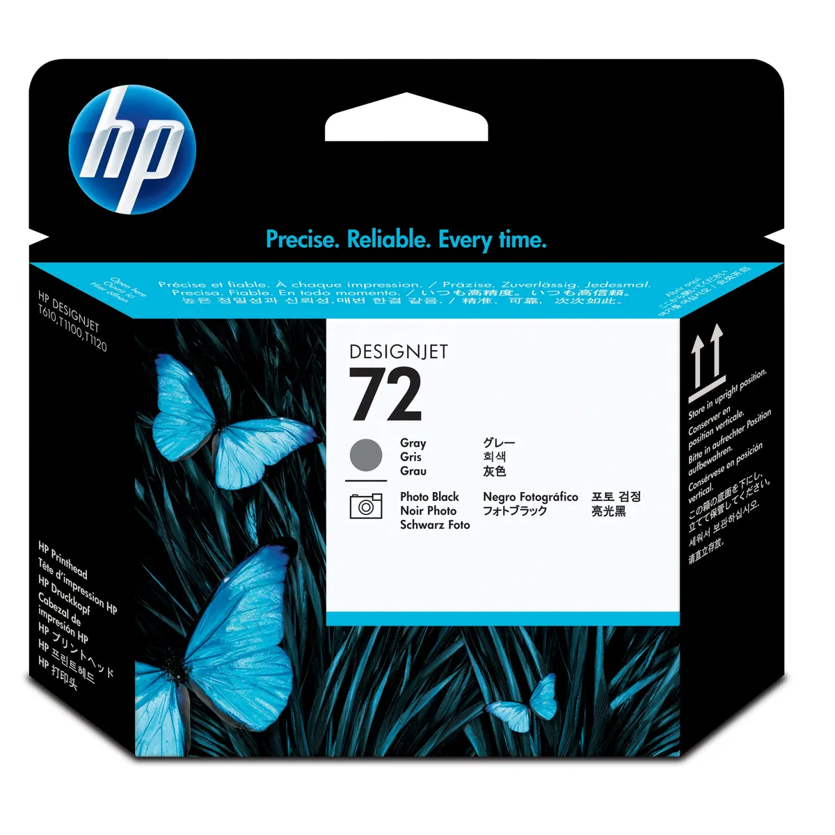HP Inc. C9380A nyomtatófej DesignJet 72 szürke és fotó fekete kompatibilis T610, T620, T770, T1100 #1