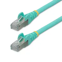 Startech.com NLAQ-2M-CAT6A-PATCH CAT6A patch kábel 2 m RJ-45 RJ-45 10 Gbps Türkizkék