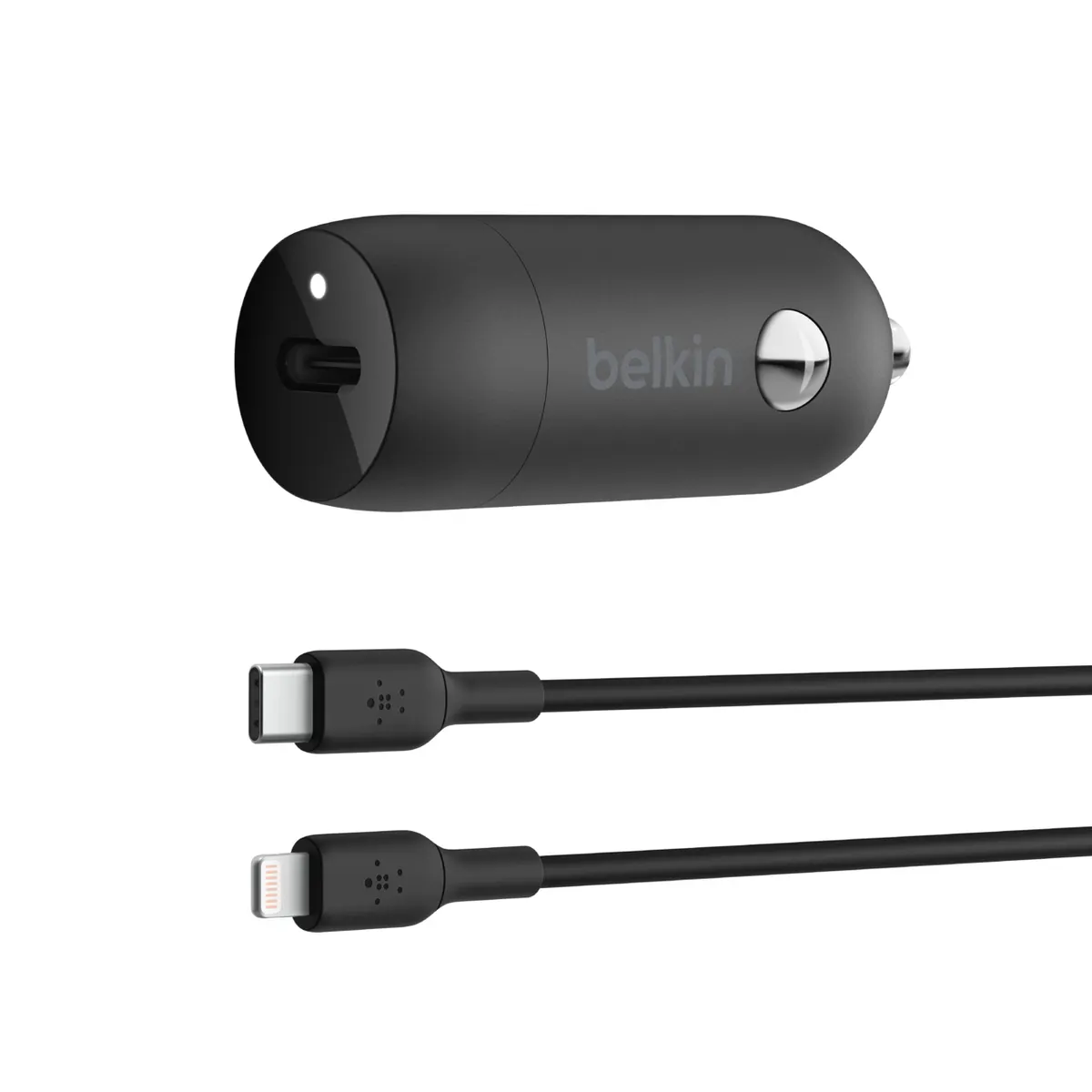 Belkin CCA004BT1MBK-B5 BoostCharge autós töltő USB-C PD PPS 30W, 1 USB-C port, USB-C to Lightning kábel 1 m #1