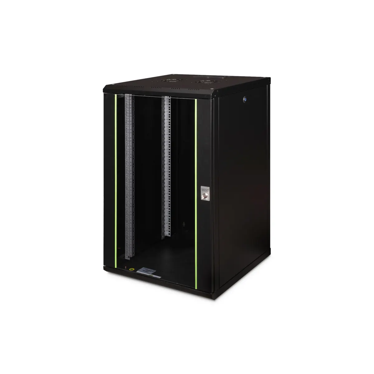Assmann DN-19 20U-6/6-SW falra szerelhető szekrény 600x600 mm fekete IP20 biztonsági kulcs #1