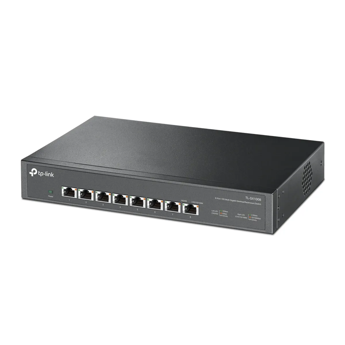 TP-Link TL-SX1008 8-portos 10G multi-gigabit asztali és rack switch nem menedzselt #1