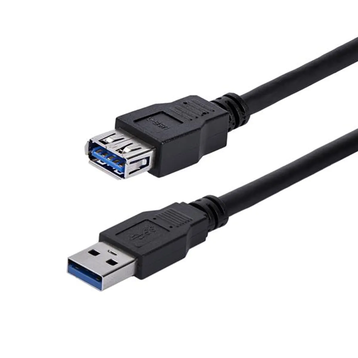 Startech.com USB3SEXT1MBK USB 3.2 Gen 1 USB A to USB A 1 m nikkelezett fekete #1