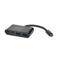 Kensington K39124EU CH1000 4-portos USB-C hub USB 3.1 Gen 1, 5 Gbps, Plug and Play, fekete