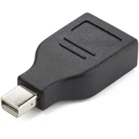 Startech.com GCMDP2DPMF Mini DisplayPort-DisplayPort adapter érintkezők burkolása nikkel szín fekete