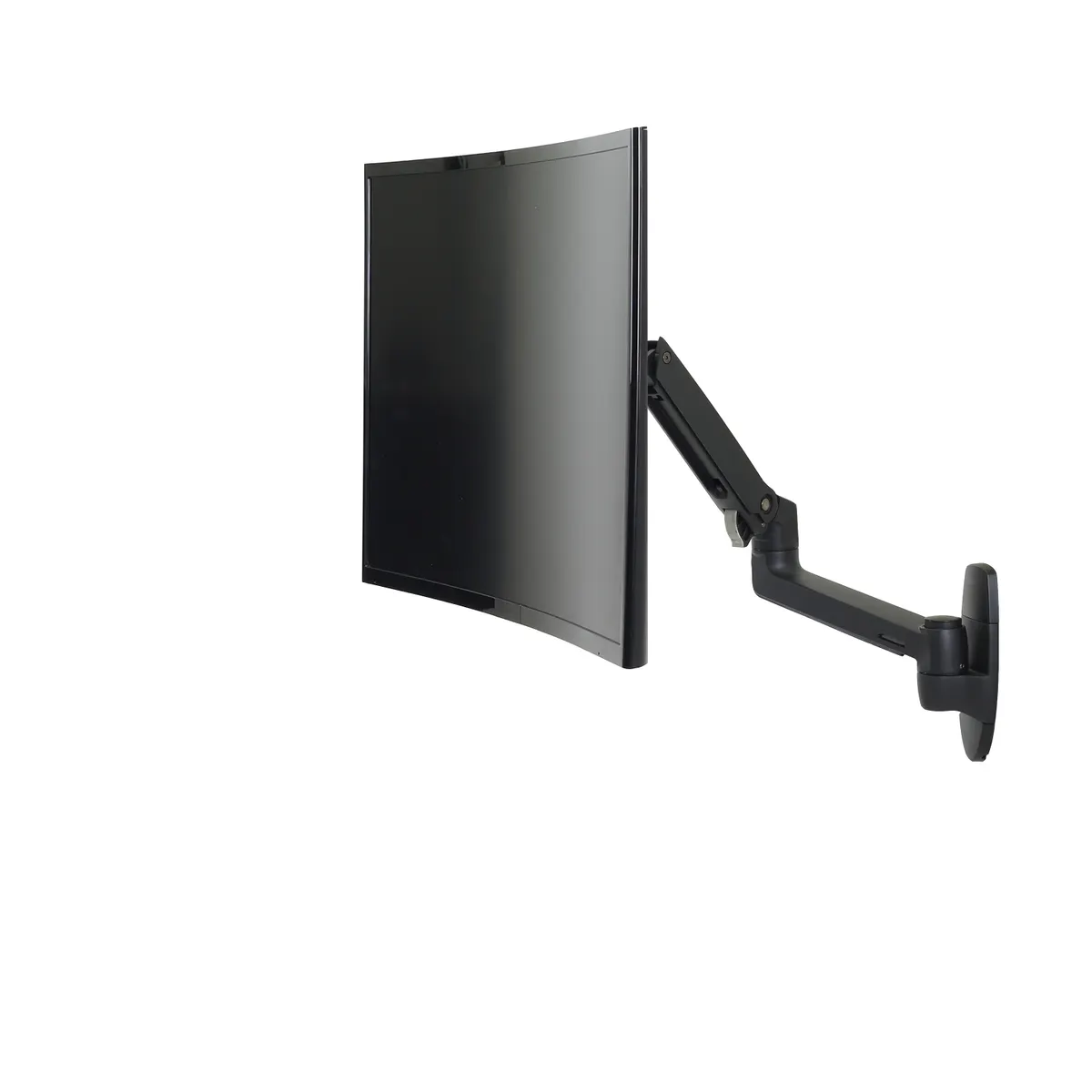 Ergotron 45-243-224 LX Wall Monitor Arm teherbírás: 11,3 kg; képernyőméret-tartomány: 20"-34"; VESA: 75x75-100x100 mm; tilt: 0-75°; magasságállítás; fekete #1