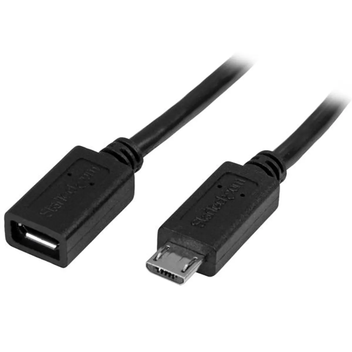 Startech.com USBUBEXT50CM Micro-USB B hosszabbító kábel 50 cm Micro-USB B - Micro-USB B USB 2.0 fekete #1