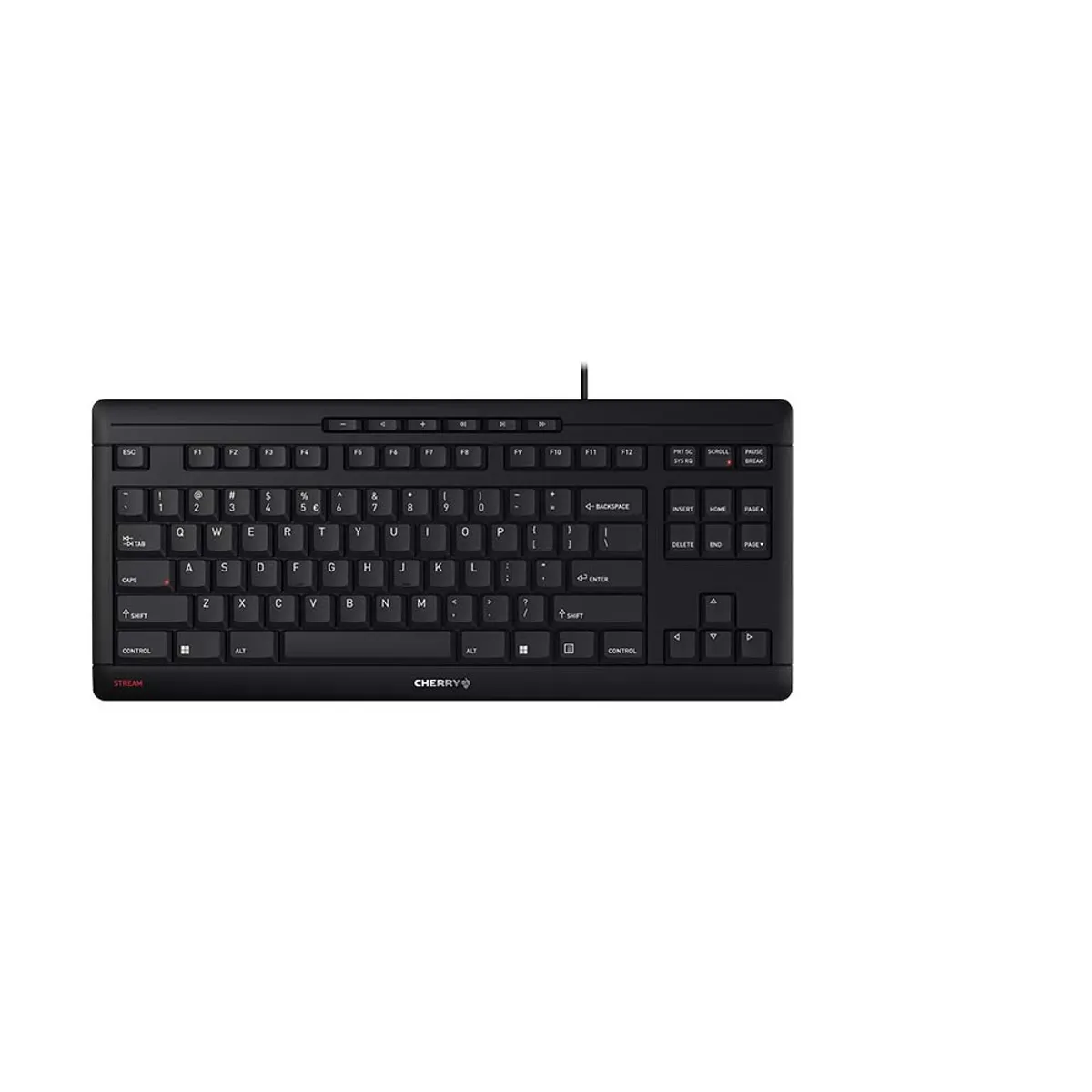 Cherry JK-8600EU-2 Stream keyboard TKL USB ollós billentyűzet US 93 kulcs fekete 1,8 m #1