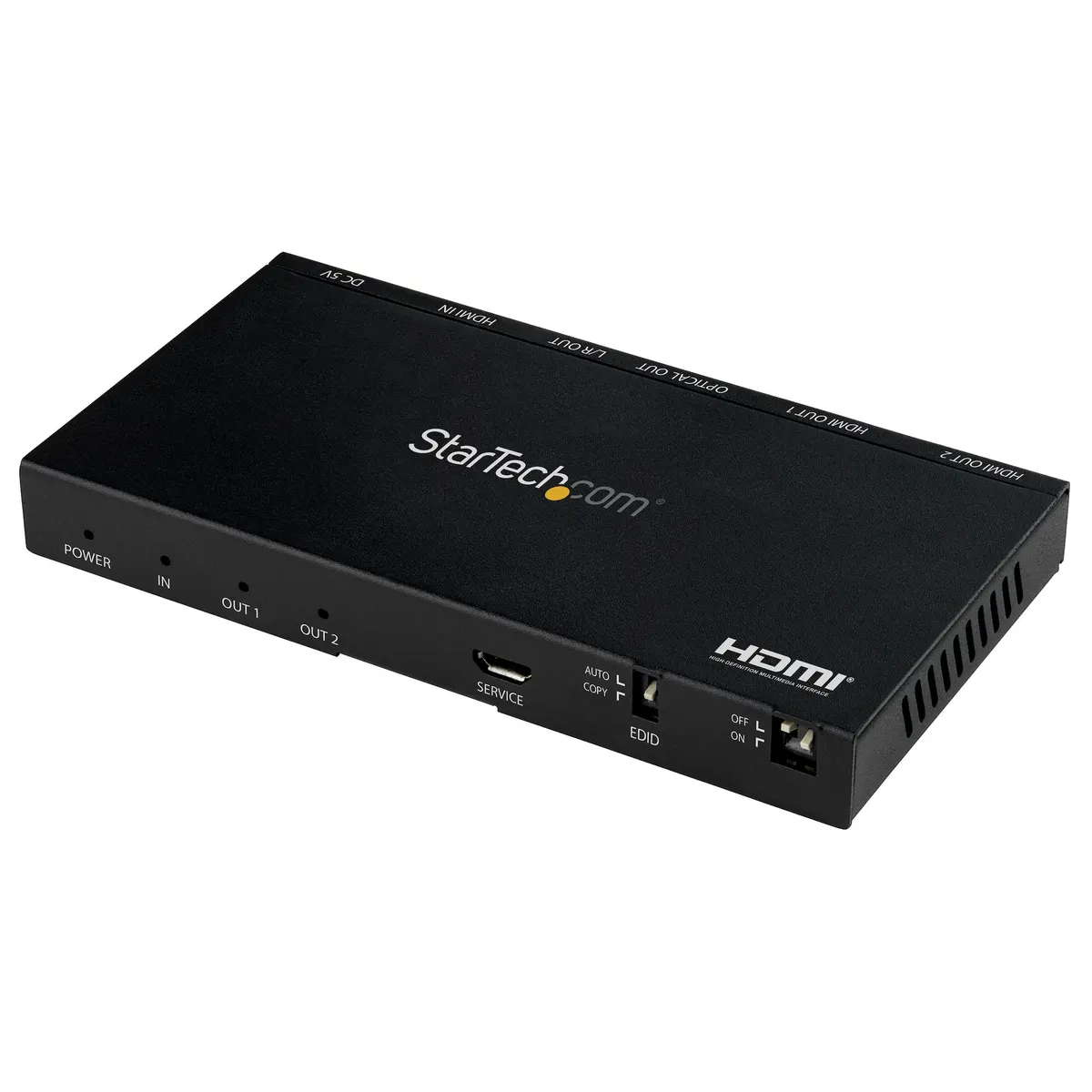 Startech.com ST122HD20S HDMI osztó 2-portos 4K 60Hz HDMI 2.0b scaler 3,5 mm audio kimenet #1