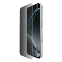 Belkin SFA135ZW InvisiGlass adatvédelmi kijelzővédő iPhone 17 Pro átlátszó antibakteriális cseppálló karcolásálló alumínium-szilikát