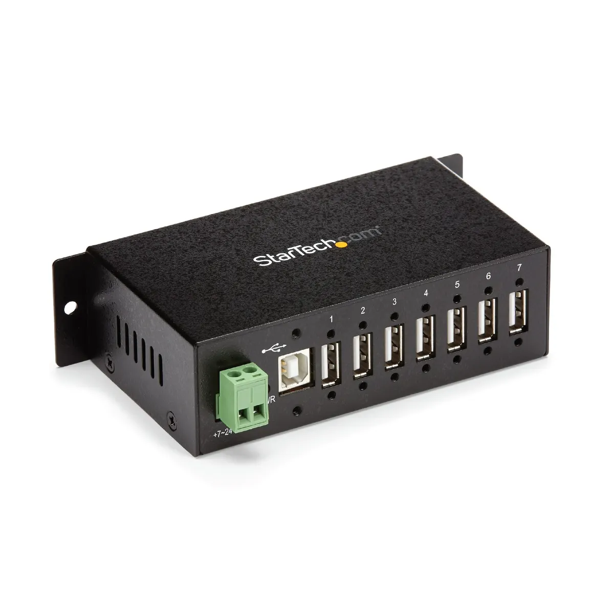 Startech.com ST7200USBM 7-portos USB hub USB 2.0 acél ház fekete #1