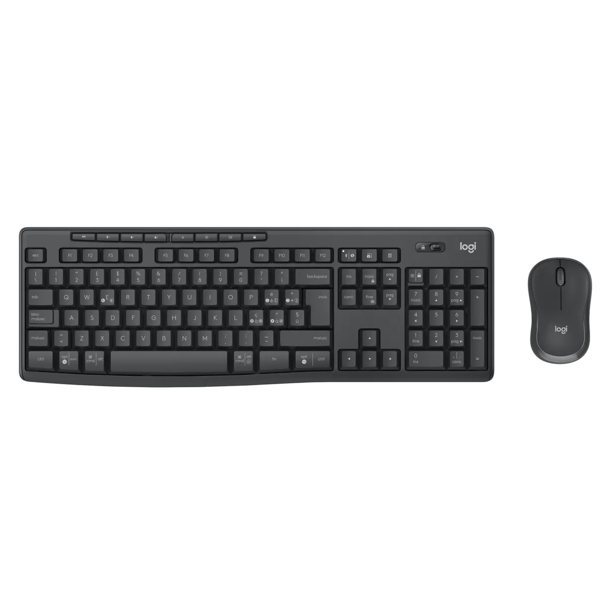 Logitech 920-012069 MK370 COMBO teljes méret vezeték nélküli Bluetooth membrános billentyűzet QWERTY 112 billentyűs grafit egérrel #1