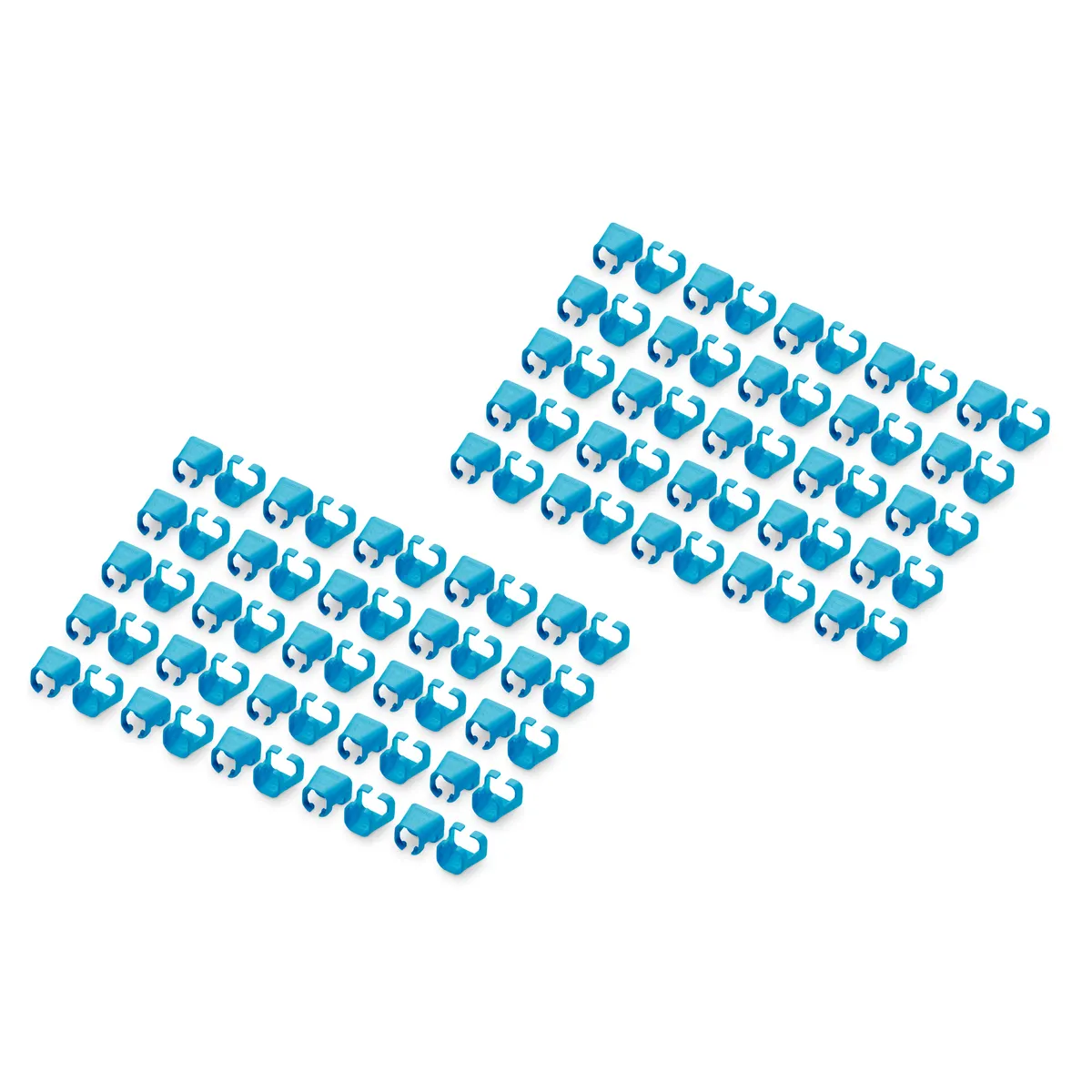 Assmann A-CC-B Színkódoló kábelsaru kék PVC 100 db 100-120-20 mm #1