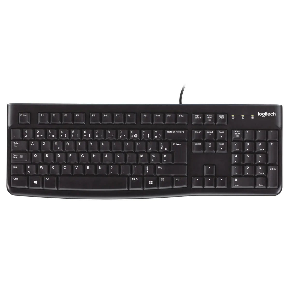 Logitech 920-002482 K120 vezetékes USB AZERTY 103 billentyű 1,5 m fekete irodai #1