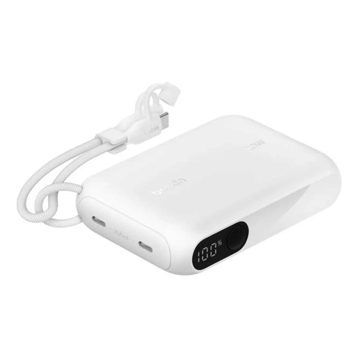 Belkin BPB027HQWH külső akkumulátor 10000 mAh PD 20W 2 USB-C kijelző fehér #1